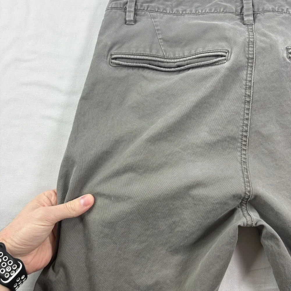 Vuori Pants Mens 33x29‎ Gray Collins Chino Casual Cotton Twill Tapered